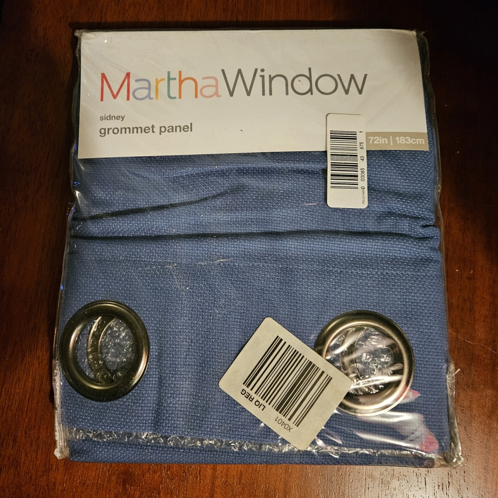 NWT MarthaWindow Grommet Panel Curtain - Moonlight Blue